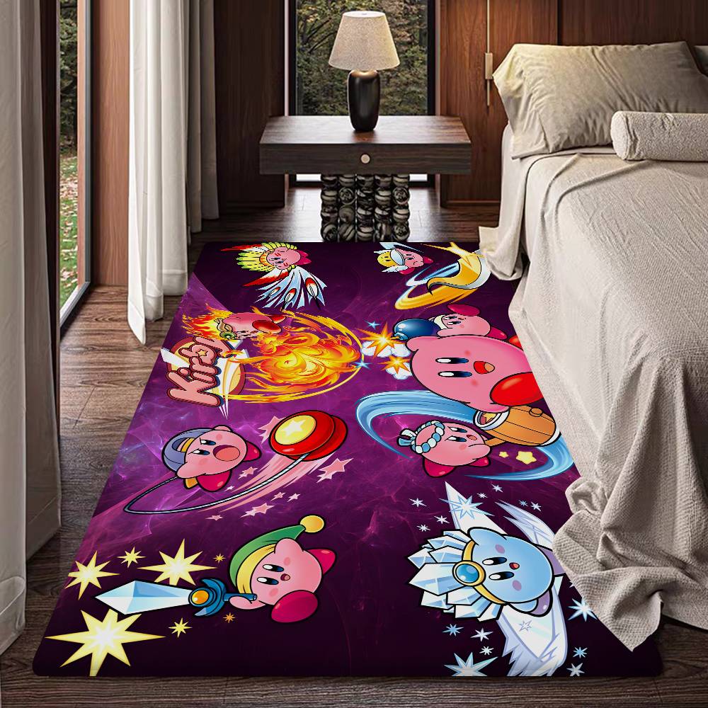 Hot Lovely K-Kirbies Animation Floor Mat Cheaper Anti-slip Modern Living Room Balcony Printed Bedside Mats