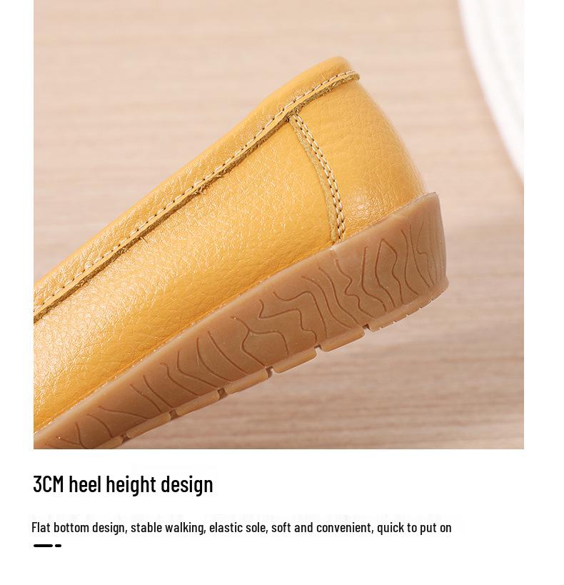 Women's Plus Size Casual Nurse Shoes - Spring/Autumn 2023 Flat Single Shoes with Tendon Sole