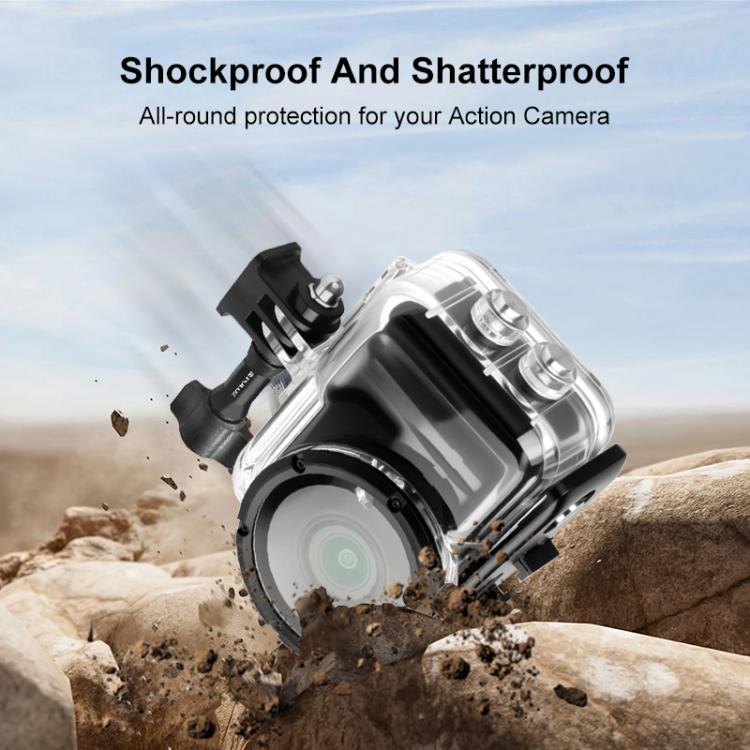 For Insta360 GO Ultra PULUZ 50m Waterproof Case Camera Dive Housing Cover (Transparent)