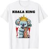 Koala King | Boys Koala Lover Tshirt | Mens Koala Bear T-Shirt Customizable Streetwear Short Sleeve Graphic T Shirts Camiseta