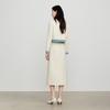 JOY SPEAKER 2025 Spring Faux Two-Piece Blazer and Skirt Set