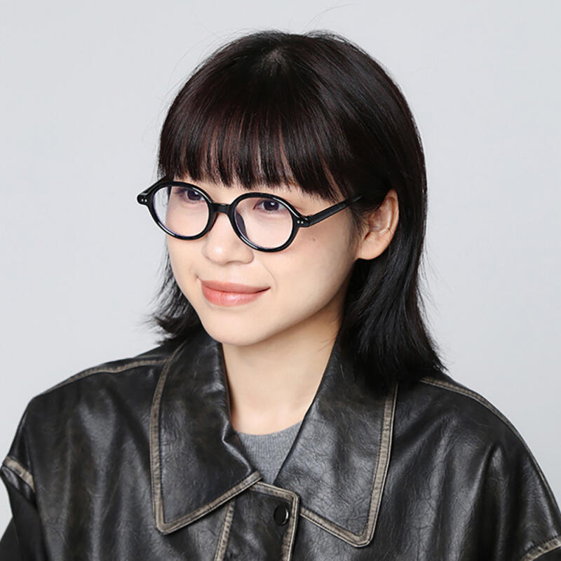 Neo Retro Geek Chic 2310 Horn-Rimmed Glasses BLACK