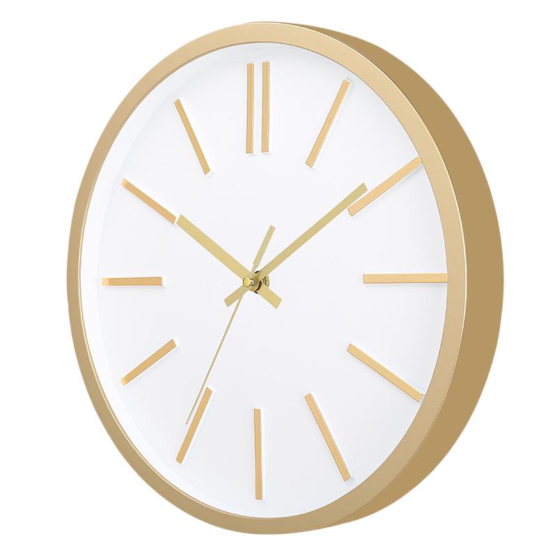 12 Inch Simple  Wall Clock Mute Does Not Tick Round Three-dimensional Wall Hanging Clock for Study Classroom Living Room School