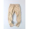 American Style Casual Spring & Fall Large Pocket Fashion All-Match Cargo Pants Men Retro Trendy Washed Pure Cotton Straight-Leg Trousers