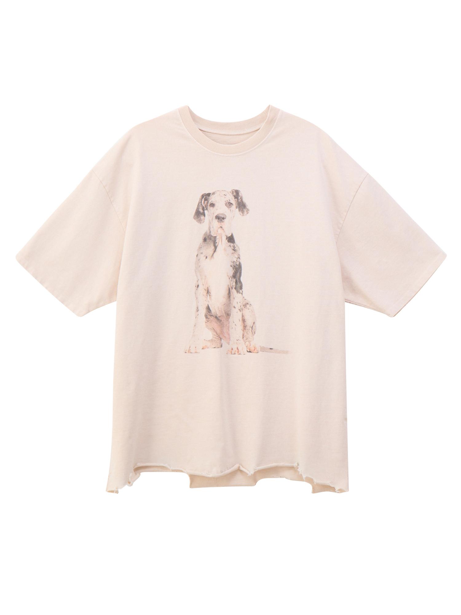 Unknown Planet Dalmatian Washed Tee Beige Beige/Free