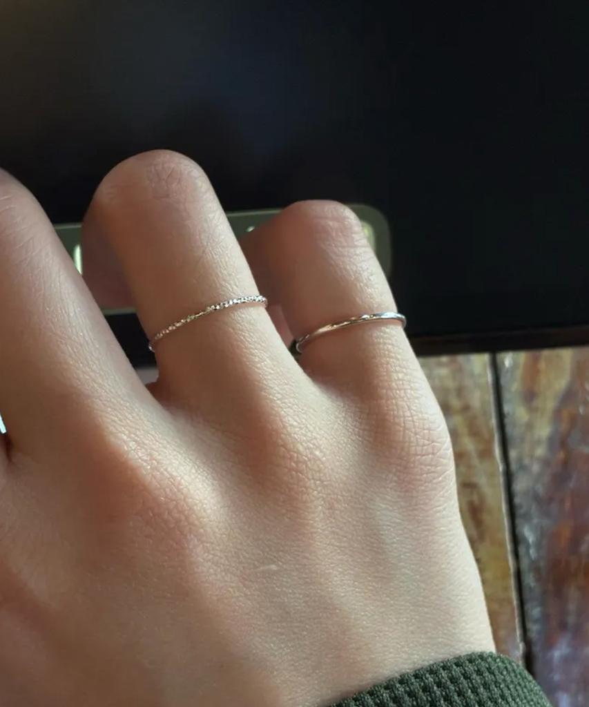 Iamj [925 Silver] Basic Cut Ring_1Mm