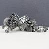 Y2K Rhinestone Skull & Snake Punk Belt - Unisex Leather with Rivet Decoration