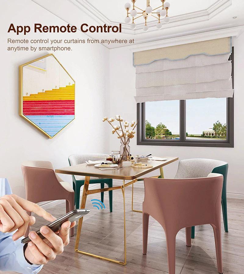 Graffiti Zigbee WiFi Curtain Switch: Voice & App Control for Alexa Blinds