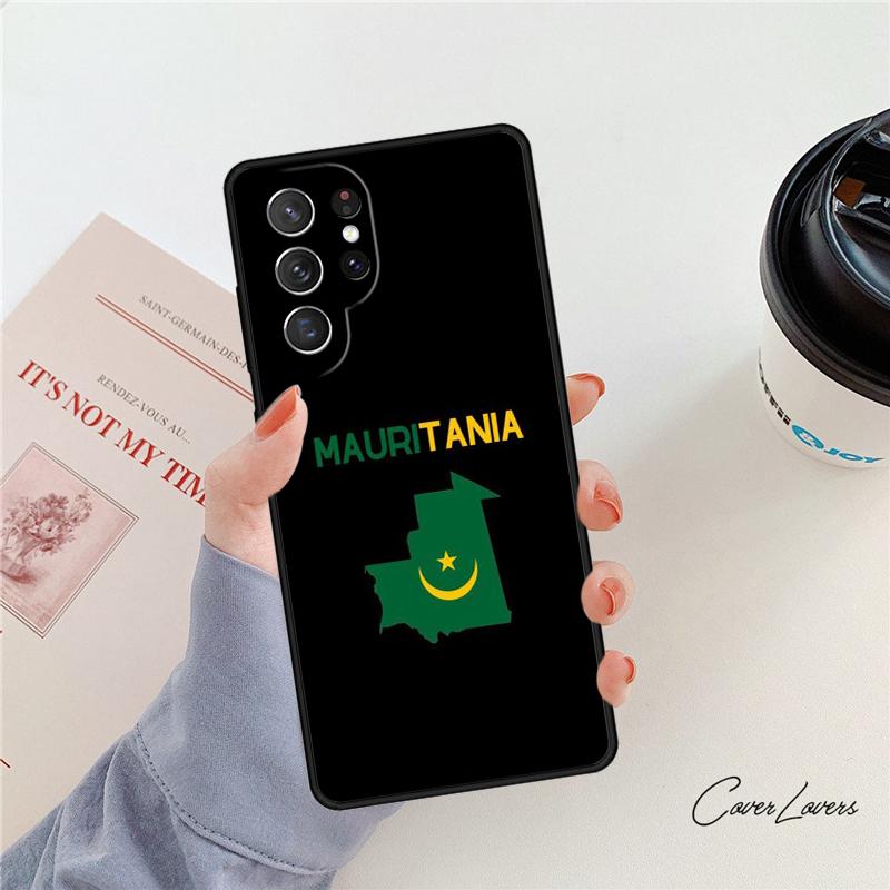 Mauritania Flag phone case For Samsung Galaxy S24 S25 S23 S22 Ultra Note 10 20 Plus S20 S21 FE Cover