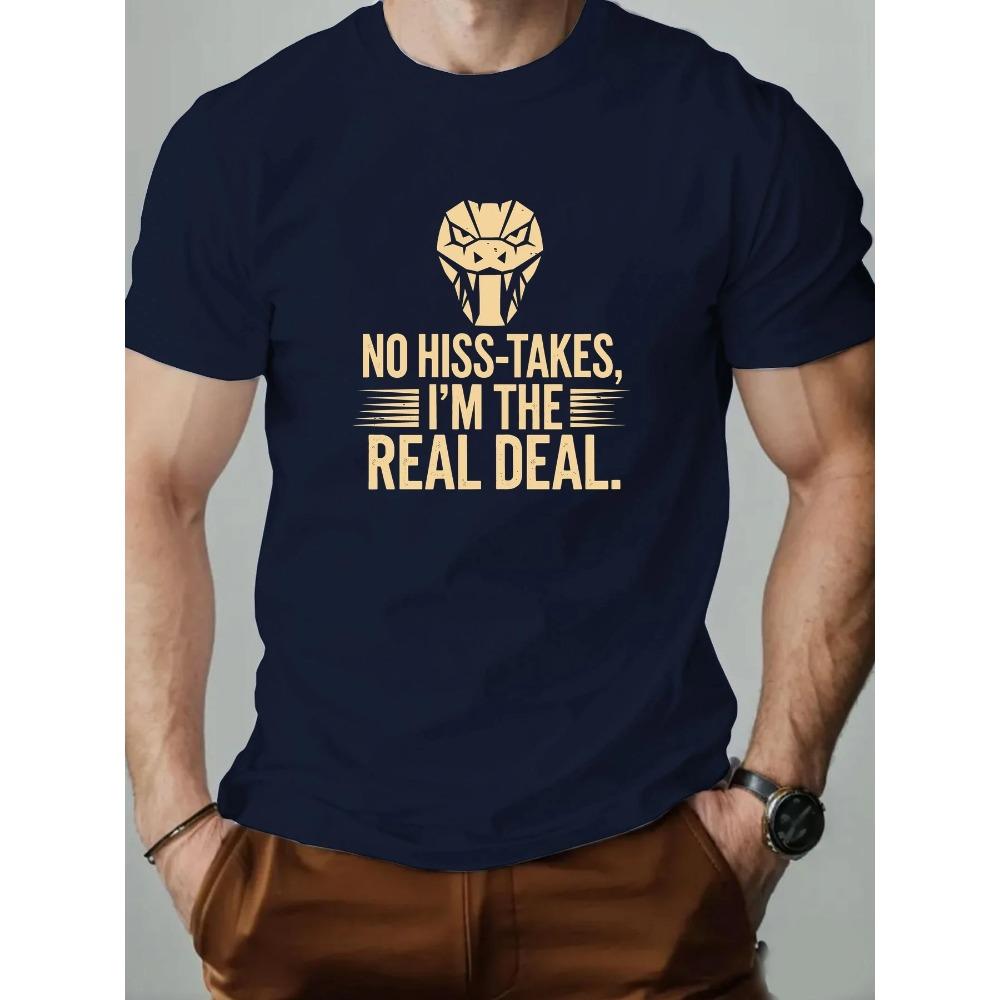 

Мужская футболка 100% хлопок мультяшный принт животное змея лето оверсайз круглый вырез дышащая повседневная короткий рукав модная футболка XXXL темно-синий