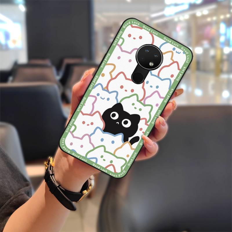 Dirt-resistant Durable Phone Case For Nokia 6.2/7.2 Silicone Anti-knock Graffiti Anti-dust Cartoon Phone Pouch Soft Case