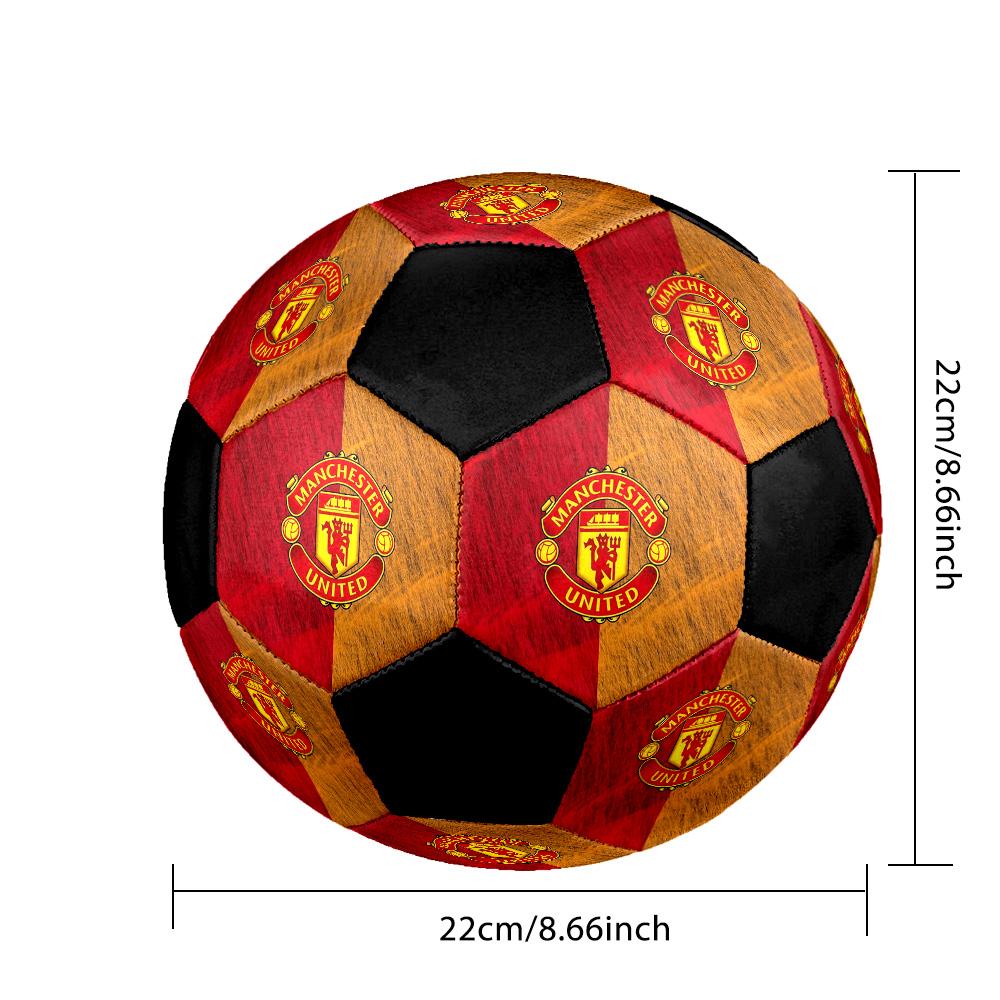 Manchester United2 Fußball Bunt Alle Altersgruppen Maschinengenäht PVC Wettkampfbereit Langlebig Hoher Rückprall.GRÖSSE5