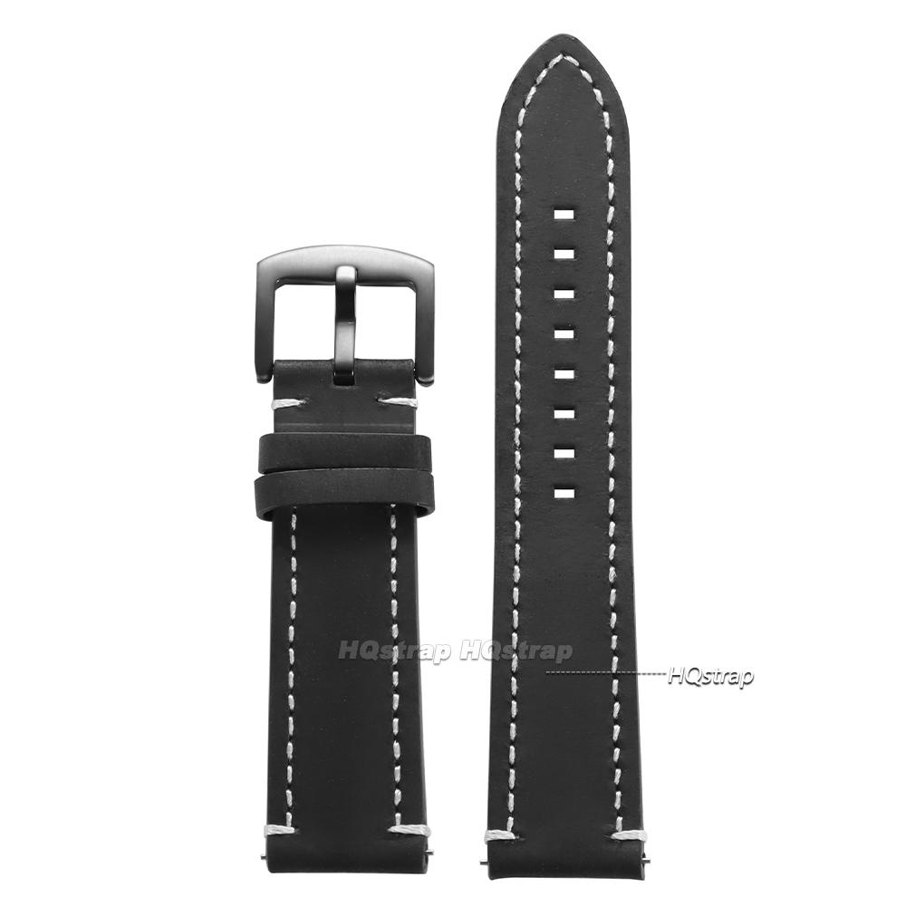 

Vintage Calfskin Leather Watchband Soft Strap Quick Release 18mm 19mm 20mm 21mm 22mm 24mm Women Men Cowhide SmartWatch Band Belt 18mm