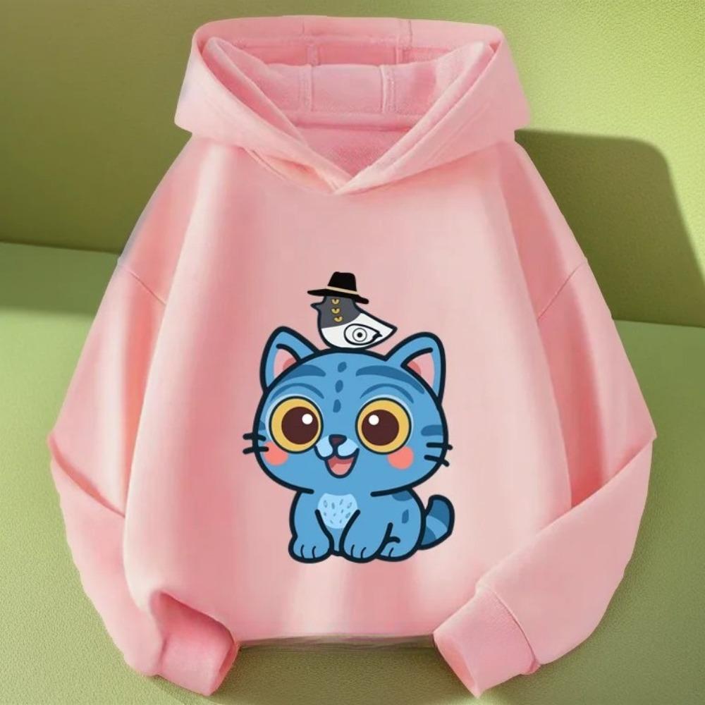 

Детские мультяшные толстовки для девочек и мальчиков, теплые детские топы, осенне-зимние удобные мягкие топы 130