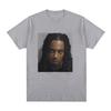Męska koszulka z grafiką Playboi Carti Mugshot Moda Vintage Hip Hop Koszulki Bawełniana Krótki Rękaw Luźna Koszulka