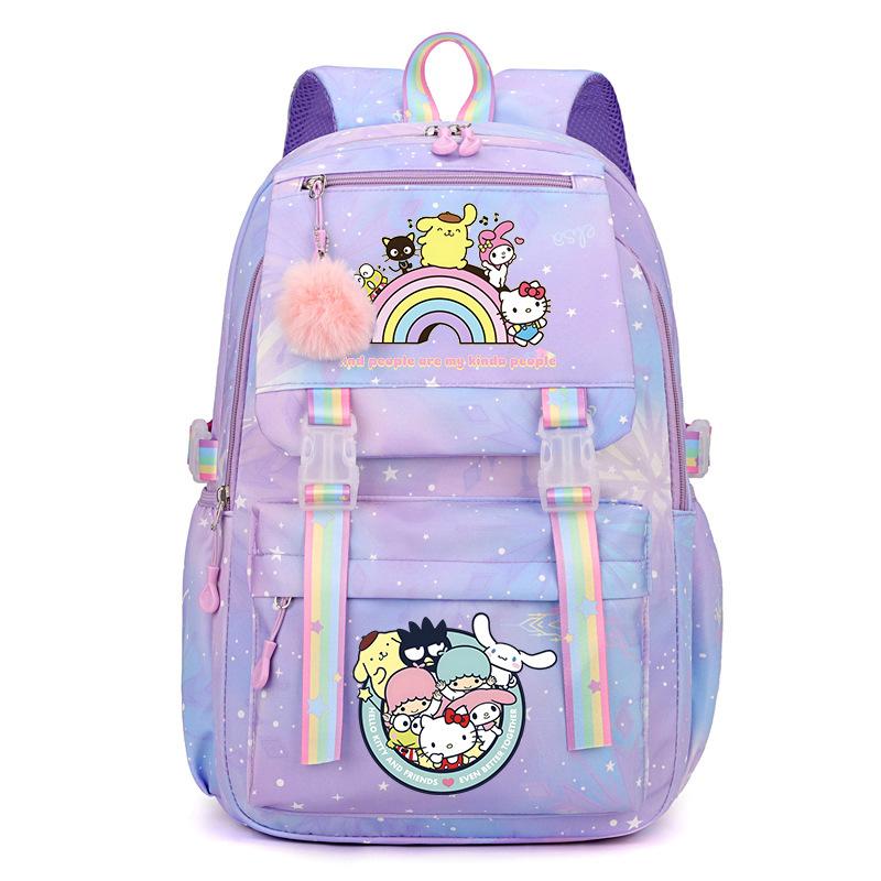 Collection Sweet Xiaoqing Cartoon Peripheral Trend Ridge Protection Backpack Large Capacity Student School Bag