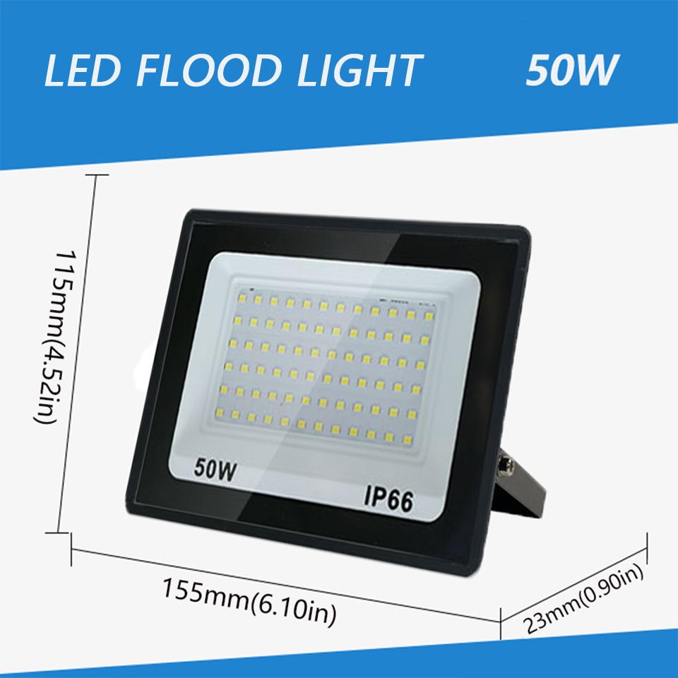 LED Flood Light 10W 20W 30W 50W 100W 150W 200W 300W Reflector Outdoor Spotlight Street Light Led Exterior Wall Lamp For Garden