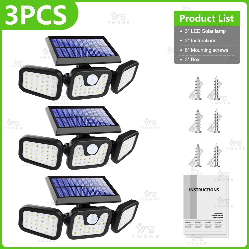 5500W Solar Power Lights Outdoor Motion Sensor Human Induction Adjustable IP65 Waterproof Wall Lamp for Swimming Pool Courtyard