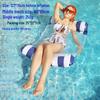 New Arrival Adult Inflatable PVC Water Lounger - Striped Mesh Floating Hammock