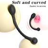 Unisex Prostate Massager with Double-Ended Design Soft & Curved for Comfortable Massage Experience