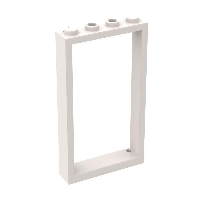 10 Peças 60596 30179 Moldura de Porta 1x4x6 Kit de Blocos de Construção Com 2 Furos Peças de Tijolos Quebra-Cabeça Ideia Brinquedos Presente de Aniversário de Criança Natal