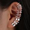 17KM 7 Pcs Gold Color Ear Cuff Set For Women No Piercing CZ Zircon Clip On Earrings Multi Style Stackable Cartilage Ear Clips Jewelry