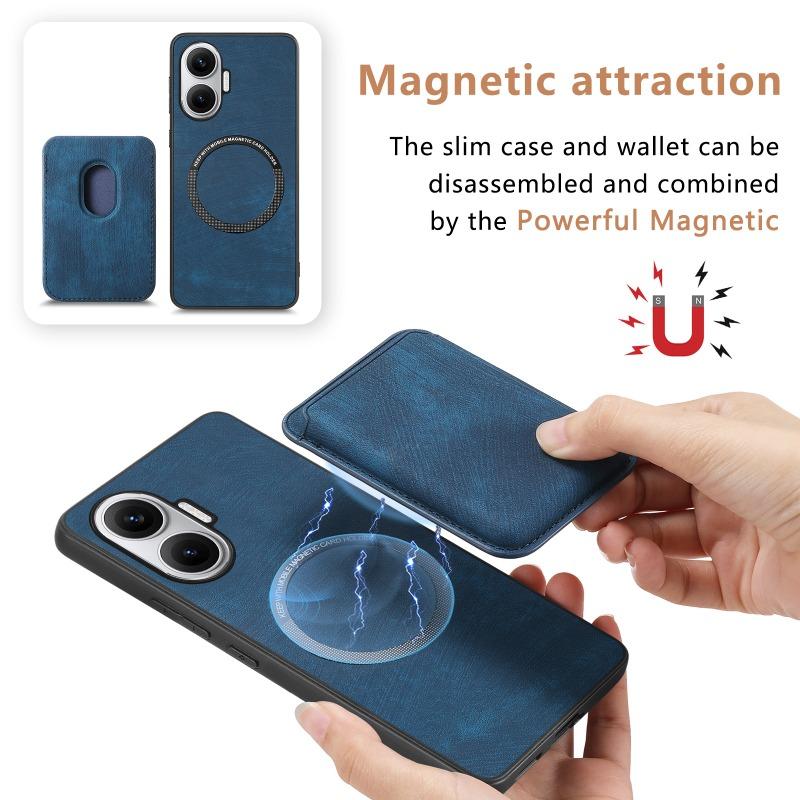 Magnetic Leather Case for POCO F7 5G Cover for Xiaomi POCO F 7 POCOF7 Redmi Turbo 4 Pro Magsafe Wallet Card Slot Pocket Cover
