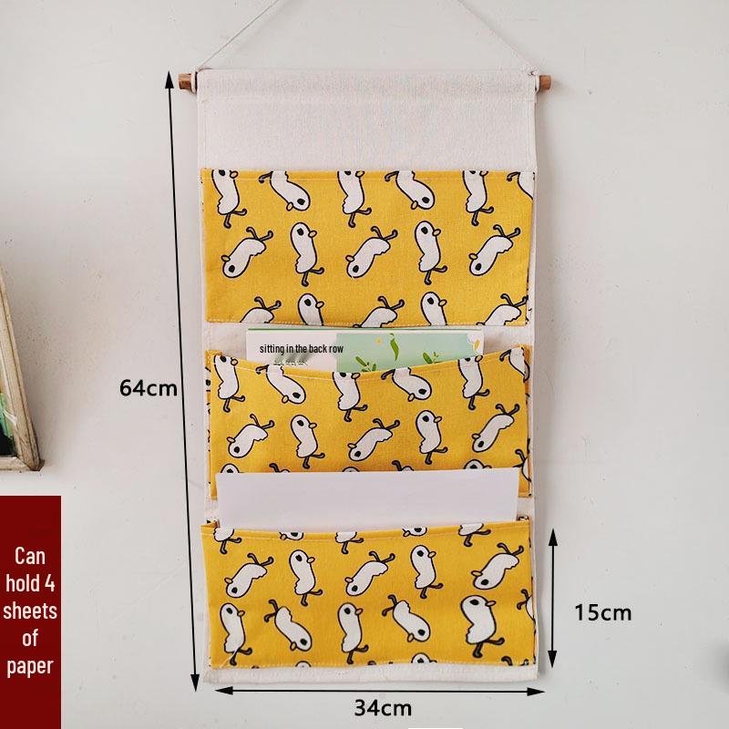 Wen'er Wandmontierte Mehrschichtige Hängeaufbewahrungstasche für Studentenwohnheime