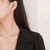 Huamei Pearl Set S925 Silver Needle Earnail Bead Luxury Pendant Clavicle Chain New Bull Head Necklace