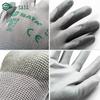Sata Anti-Slip Work Gloves - Nylon PU Coated, Fingertip & Palm Dipped, Wear-Resistant for Workshop Use