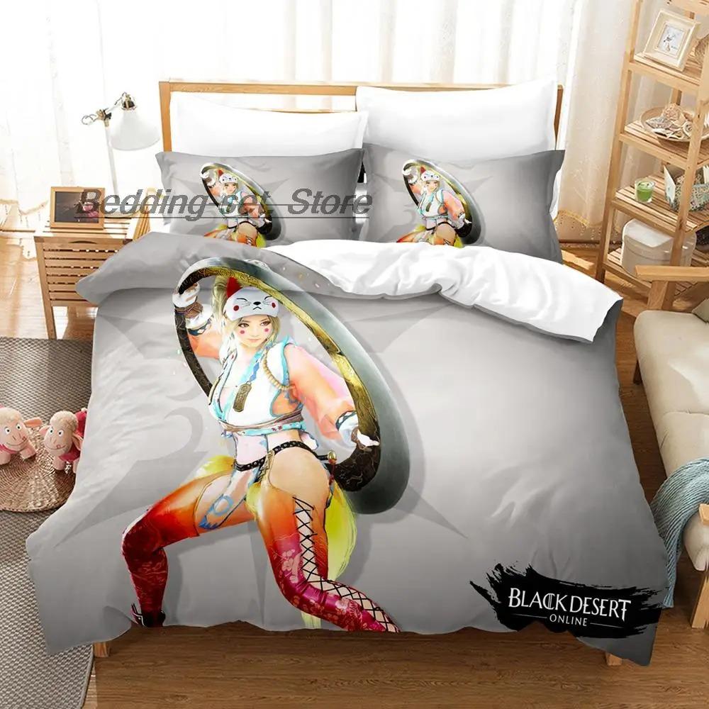 Spel Black desert Sängkläder Set Enkel Twin Full Queen King Size Sängset Vuxen Barn Sovrum Påslakan Set Anime Lakan Set