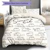Simon's Cat Pattern Bedding,Quilt Set Quilt Cover Pillowcase Home Birthday Gift (1 * Duvet Cover + 2 * Pillowcase, Without Core)