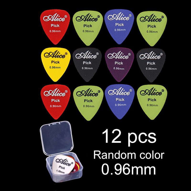 Electric Guitar Pick with Storage Box Acoustic Music Picks Plectrum 0.58/0.71/0.81/0.96/1.20/1.50mm Thickness Guitar Accessories