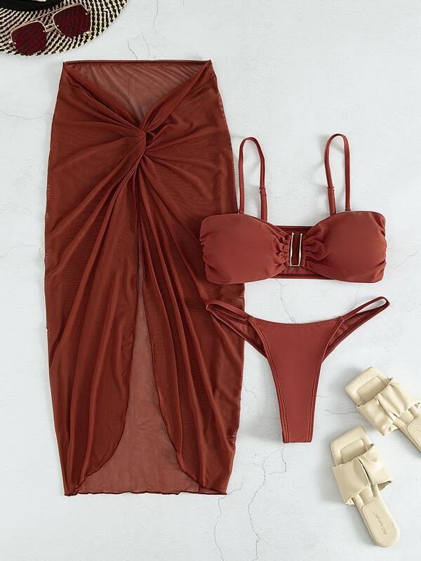 2023 European & American Three-Piece Swimsuit: Women's Bikini Set