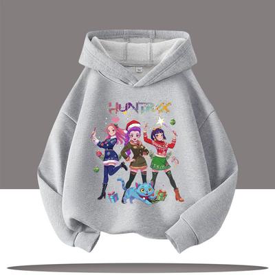 Felpa con Cappuccio Autunnale per Bambini KPop Cacciatori di Demoni Personaggio dei Cartoni Animati Ragazzi Ragazze Casual Regalo di Natale Felpa Comoda