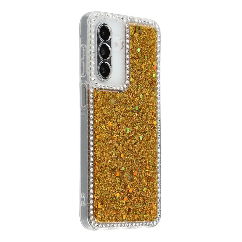 For Samsung Galaxy A56 5G Case Rhinestone Edge Glitter Epoxy TPU Phone Cover