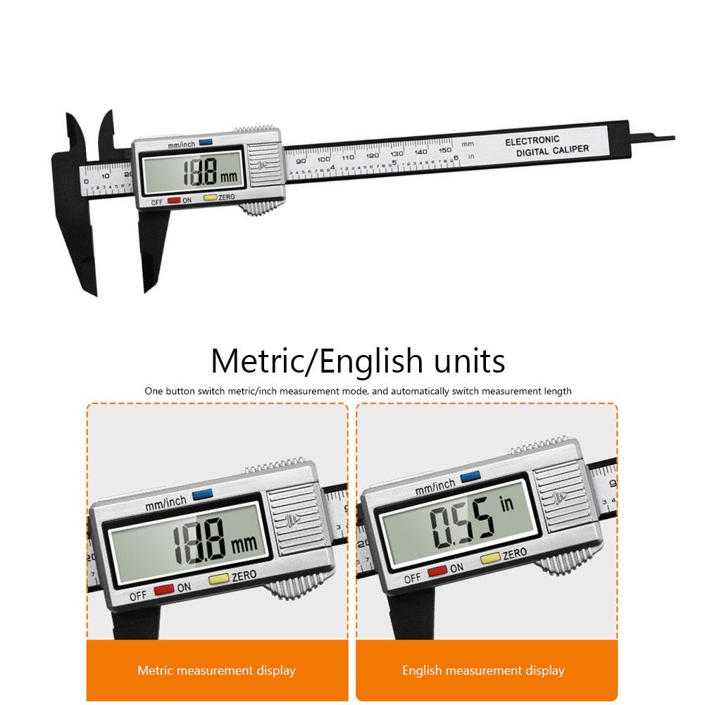 0-150mm Electronic Calipers Multipurpose Digital Carpentry Tools High-strength Plastics Lightweight 0.1mm Accuracy Gauging Tools