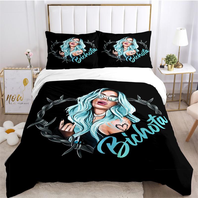 Sexy Karol G Singer All Season Duvet Cover Comforter Bedding set Soft Quilt Cover and Pillowcases Teens Single/Double/Queen/King