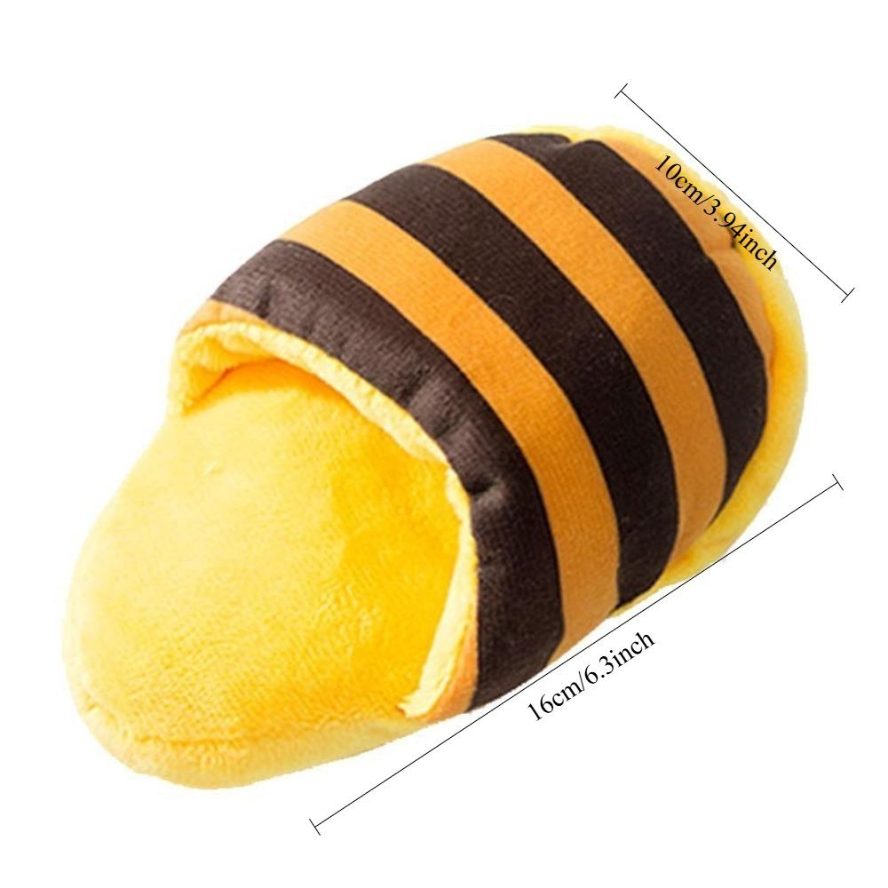 Realistischer Plüschpantoffel Hundespielzeug Quietschend Langeweile Linderung Langlebiges Kauspielzeug für Welpen Kleine Mittlere Hunde