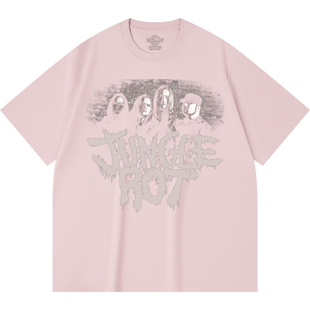 230 Gsm 100% Cotton Heavy Metal T-Shirt  Rock Band Popular Music Print Unisex Heavy Cotton T Shirt