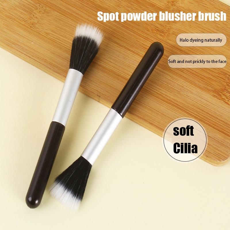 1Pcs Soft Hair Blusher Brush Makeup Brush Multifunction Blush Highlighter Brush Partial Face Powder Stippling Brush