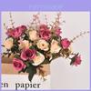 Home Decor Rose Flower Bouquet With Silk Material For Wedding And Event Decoration