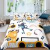 Space Bedding Set Child King Queen Twin Galaxy Quilt Cover Cartoon Duvet Cover For Kids Blue 2/3 Pcs Polyester Comforter Cover