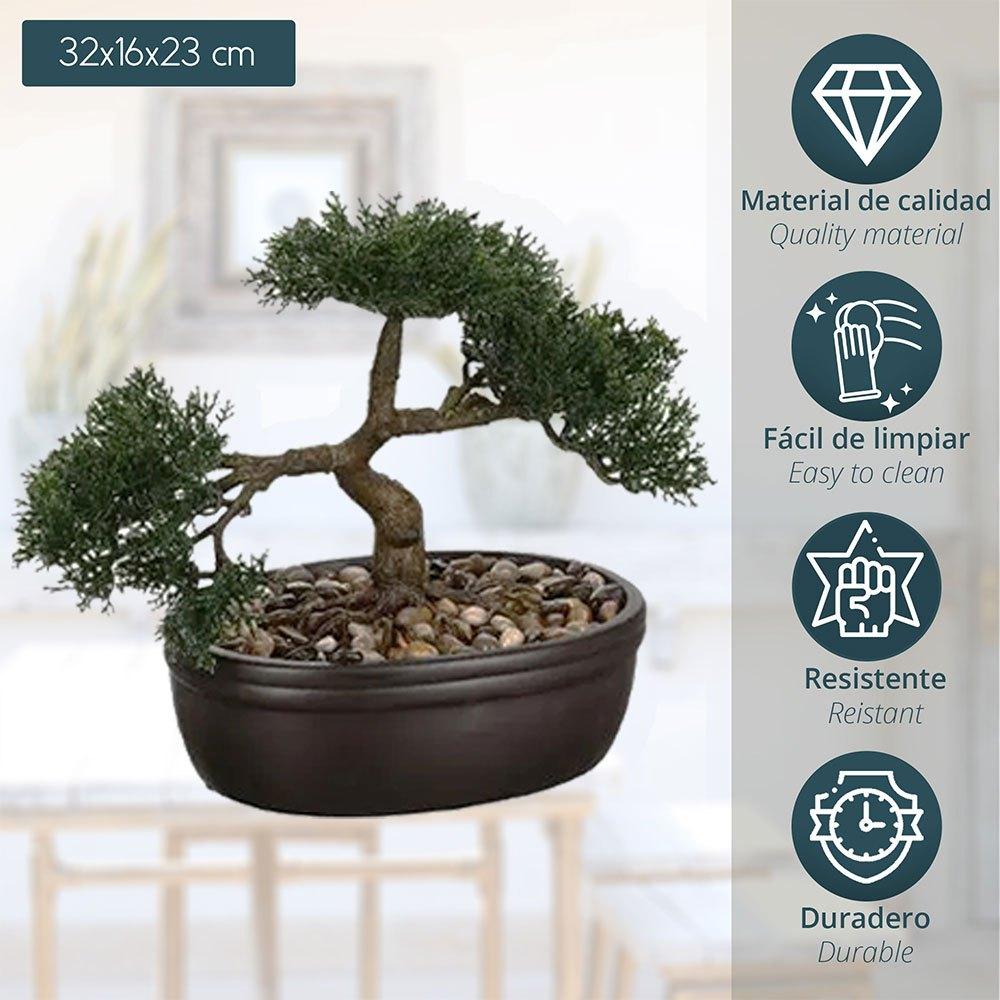 Atmosphera Bonsai Artificiel Home Decor 23 cm Green