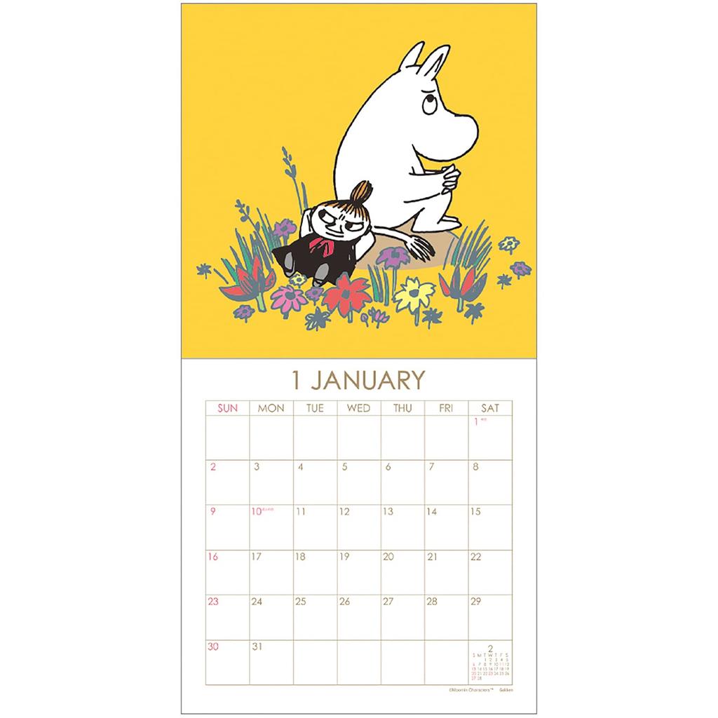 Gakken Staful Moomin 2022 Wall DM12005 Calendar, Square,