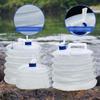 1PC Outdoor Portable Folding Bucket Drinking Water Bucket Self-driving Travel Home Storage Bucket Car Faucet Camping