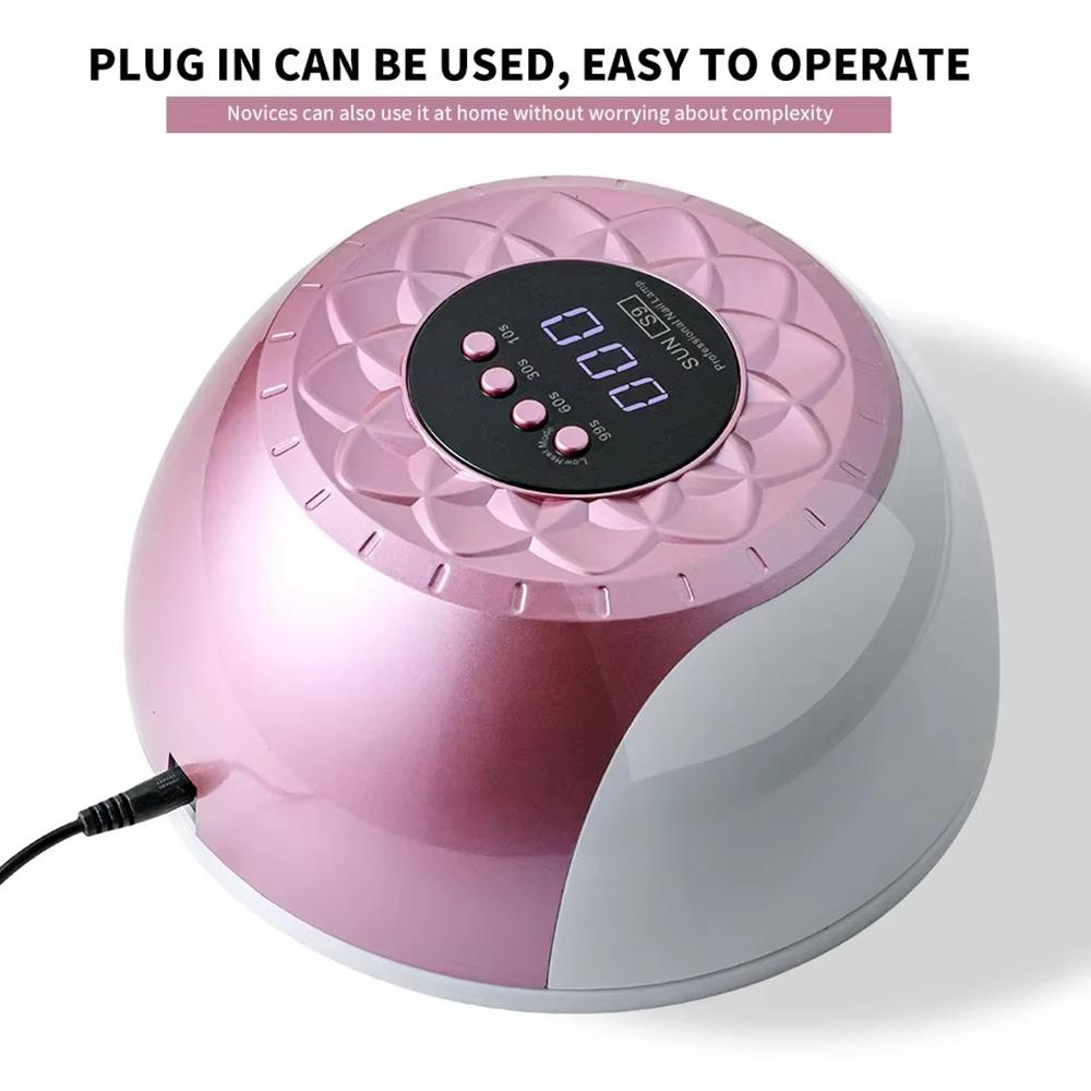 New UV Nail Lamp 268W Gel Polish Dryer Pedicure Light Manicure Lamp Nail Art Gel Dryer Machine Nail LED Lamp Salon Use