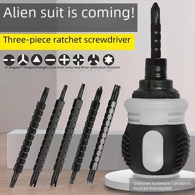 Multifunctional Ratchet Screwdriver Set: 13-in-1 Special-Shaped with 7-in-1 Cross & Flat Heads