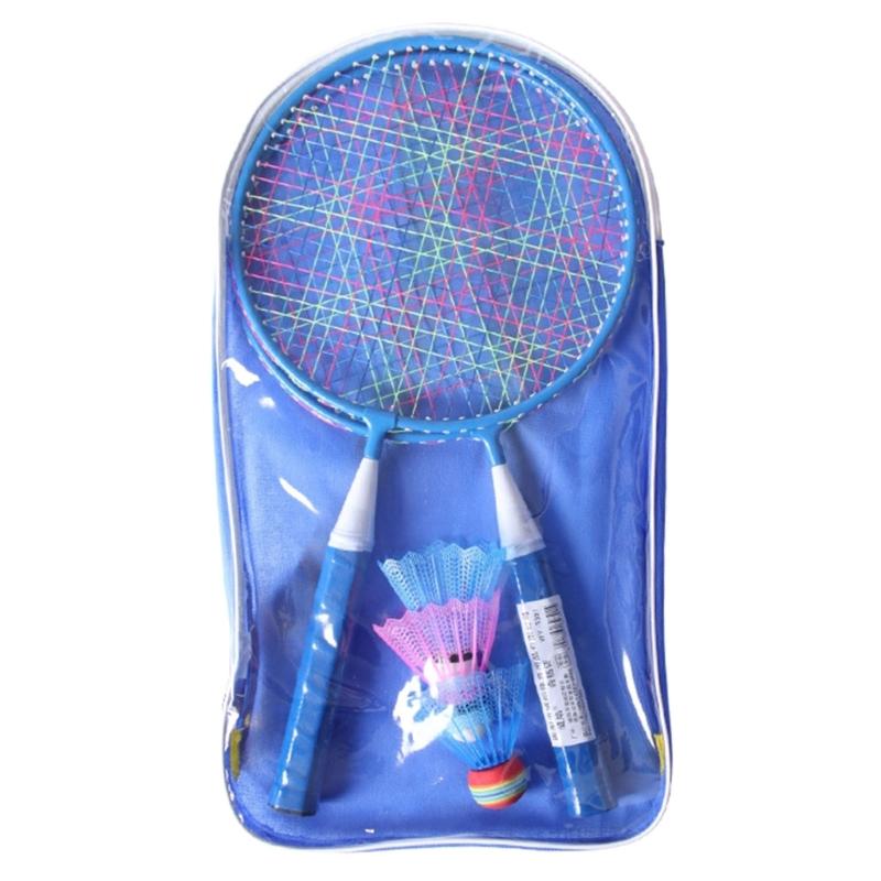 Badminton Racket Outdoor Racquet Sports Toy for Children with Shuttlecocks, Lawn Yard Badminton Game Set for Kids Adults