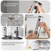 Electric Salt and Pepper Grinder Set USB Rechargeable Spice Mill Adjustable Coarseness for Kitchen Cooking BBQ Seasoning Use